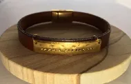 "Jesus" in Morse Code Leather Strap