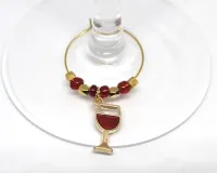 Wine Glass Charm - Red Wine Glass